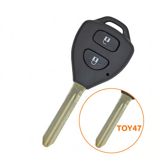 Toyota Remote Key Shell 2 Button Toy47