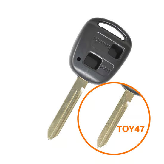 Toyota Remote Key Shell 2 Button Toy47