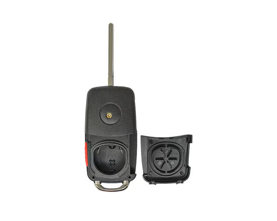 Volkswagen VW Touareg Flip Remote Key Shell 3+1 Buttons