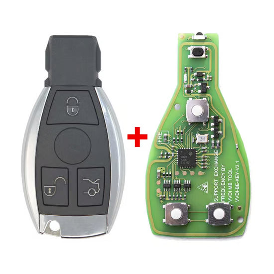 Xhorse Mercedes BGA Chrome Remote 433-315MHz 3 Buttons